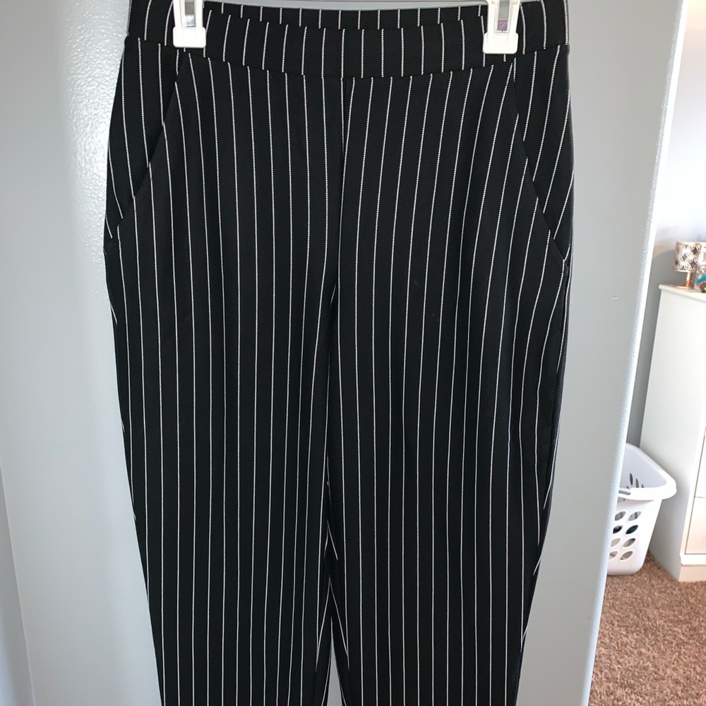 striped pants